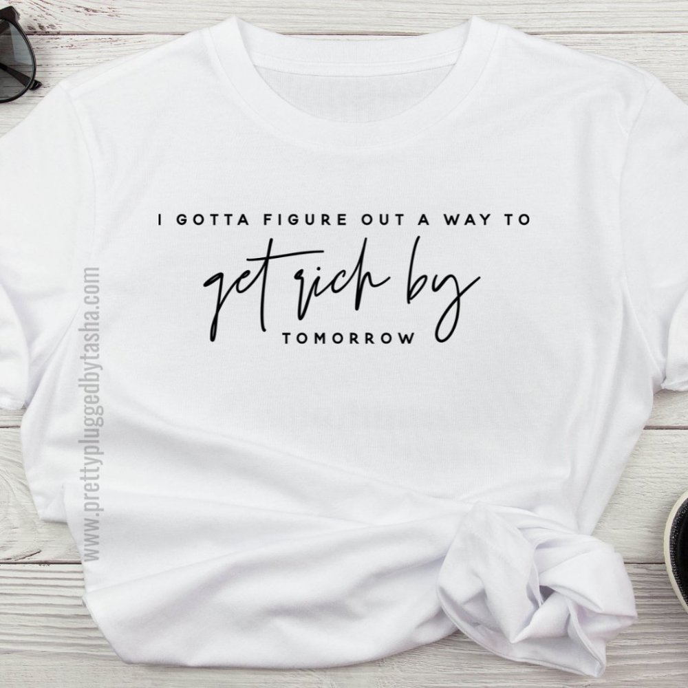 A white t-shirt